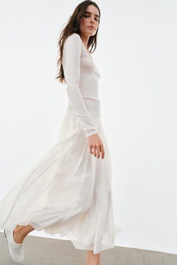 TOP PUNTO EXTRAFINO / Blanco - Zara фото 4