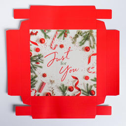 Коробка складная под торт новогодняя Just for you, 30×30 см