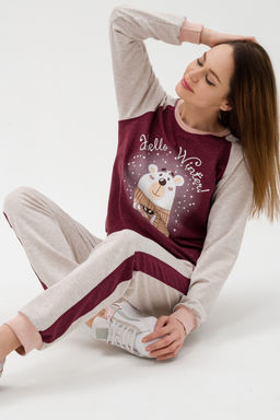 Костюм женский из футера Гамми бордо - Амадэль фото 13