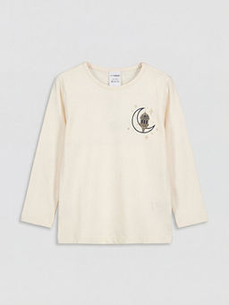 Bask?l? K?z ?ocuk Pijama Tak?m?