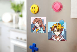 ФРЕЯ PNBM-023 Набор для раскрашивания по номерам (на магните) 9 х 9 см Анимешная парочка  фото 4