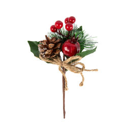 Blumentag VDF-129 Веточка хвойная с шишкой и ягодами 3 х 1 шт. 19 см 01