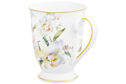 Кружка 300 мл 12*8,5*10,5 см Корнелия на ножке NEW BONE CHINA - Elan gallery фото 5