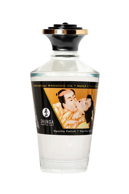 Масло массажное для тела Shunga Ванильный фетиш(Vanilla Fetish),разогревающее,100мл