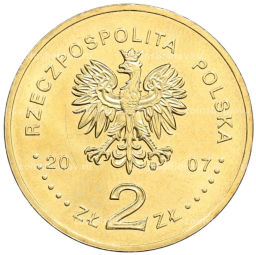 2 злотых 2007 года Польша 75 лет взлому шифровальной машины Энигма