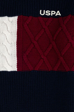 Свитер U.S. Polo Assn темно-синий из хлопка