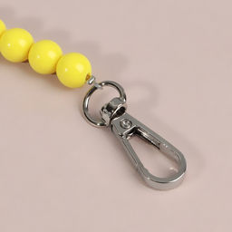 Ручка для сумки, бусы, d = 10 мм, 30 см, цвет жёлтый - Арт узор фото 3