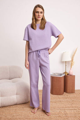 Yesil Bel Baglama Detayl? Waffle Orme Pijama Tak?m? THMAW26PT00050 - Trendyolmilla фото 13