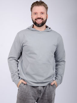 Худи "СМ-10" светло-серое, футер 2-х нитка