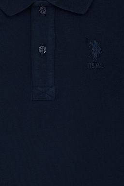 U. S. Polo Assn / Базовая толстовка с воротником-поло темно-синего цвета для мальчиков - U.s. polo assn фото 9