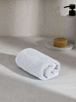 Полотенце махровое 35x70 белый махровая ткань