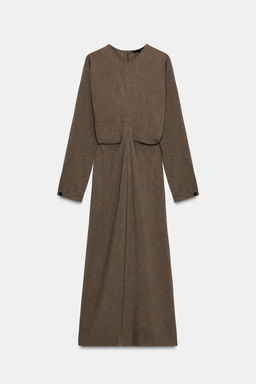 ZW COLLECTION DRAPED MIDI DRESS - Zara фото 5