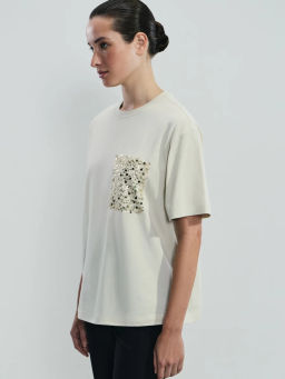 Футболка из хлопка с декоративным карманом / Zarina