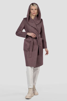 Пальто женское демисезонное (пояс) - El podio фото 6