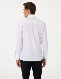 Рубашка Pierre Cardin Ex Slim Fit белая с длинным рукавом