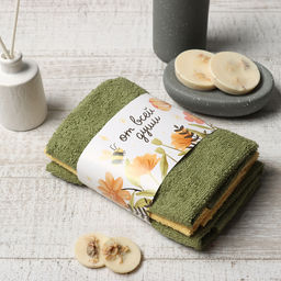 Набор махровых полотенец Этель Пчёлка 30х30 см - 3 шт, 340 г/м2, 100% хл