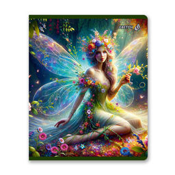 Светоч Т83 Тетрадь ученическая общая, выборочные блёстки, A5 48 л. на скобе 65 г/кв.м , белизна 100 % 10 шт. клетка 01477 Крылатая фантазия фото 7