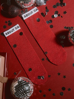 Цена за 2 пары. CONTE Носки женские новогодние красный