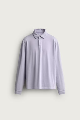 SUDADERA POLO LIGERA REGULAR FIT / Azul / Lavanda - Zara фото 6