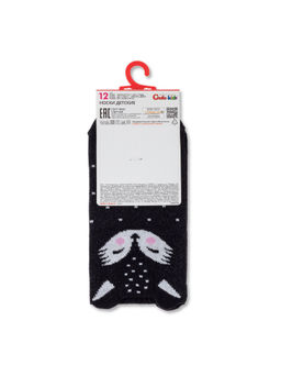 Цена за 2 пары CONTE-KIDS Хлопковые носки TIP-TOP (мордашки) черный