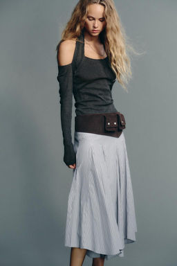 STRIPED MIDI SKIRT - Zara фото 2