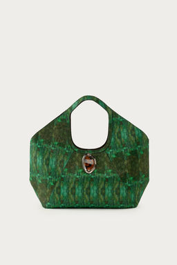 MAXI SHOPPER ESTAMPADO MARISA BERENSON X ZARA / Verde