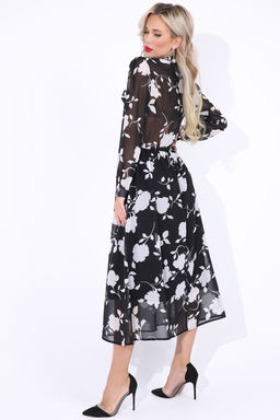 Платье Романтика (чёрный) - Эльза фото 4