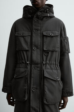WATER-REPELLENT PADDED TECHNICAL PARKA