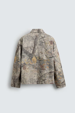 WASHED JACKET ABSTRACT PRINT - Zara фото 8