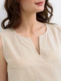 ЛЕН с ХЛОПКОМ  Сарафан платье  Льняное лето - Оптима фото 2