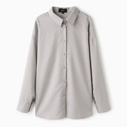 Блузка женская MIST plus-size, размер 52, серо-бежевая