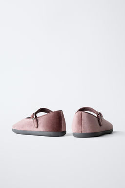 VELVET BALLET FLATS - Zara фото 6
