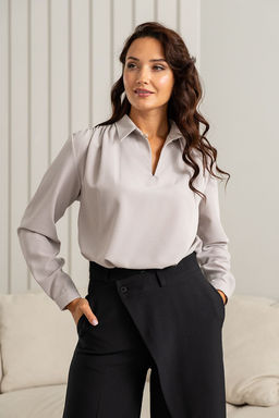 Блузка ТБ-102 светло-серый