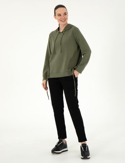 Haki Comfort Fit Modal Kuma_ Sweatshirt