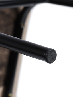 Стул мягкий для кухни разборный «Камелот», обивка рогожка, цвет чёрный/бежевый