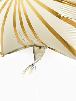 Воздушный шар фольгированный 18" звезда "Грани" цвет белый сатин, набор 5 штук