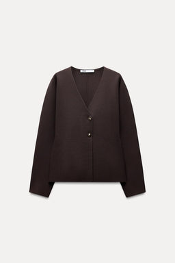 KNIT WRAP CARDIGAN - Zara фото 6