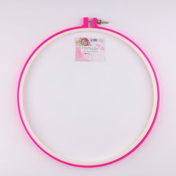 Пяльцы для вышивания, d=25/27 см, розовые