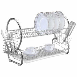 BE-7220 Сушилка для посуды двухуровневая 43х25х38 см - Delta фото 2