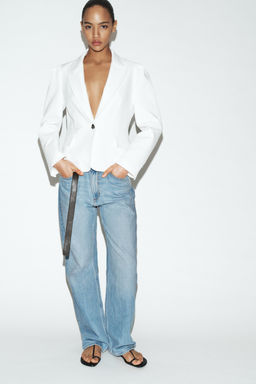 TAILORED BLAZER WITH PRONOUNCED SHOULDERS - Zara фото 10