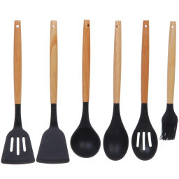 Набор кухонных принадлежностей 12шт "Felicita" черный