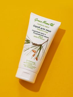 Скраб д/лица Кедровый орех и уссурийский хмель 170 мл - Green mama фото 2