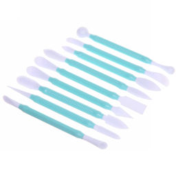 Цена за 2 шт. Инструменты для украшения тортов в наборе 9шт однотонные