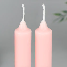 Свечи высокие с нанесением Светлой Пасхи!, 2 шт., роз., 9 х 2.1 х 2.1 см - Семейные традиции фото 6