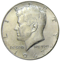 1/2 доллара (50 центов) 1967 года США