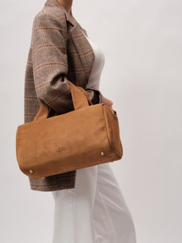 Замшевая сумка Bowling DBR 31378 светло-коричневый  фото 6