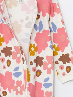 Bisiklet Yaka ?i?ekli K?z Bebek Tulum - Waikiki фото 3