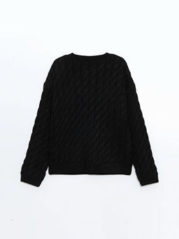 Bisiklet Yaka K?z ?ocuk Triko Kazak - Waikiki фото 3