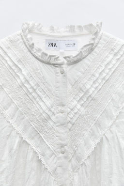 LACE ROMANTIC SHIRT - Zara фото 5