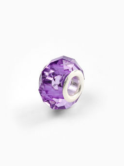 Цена за 5 шт. Шарм бусина «Хрусталик», для творчества, фиолетовый